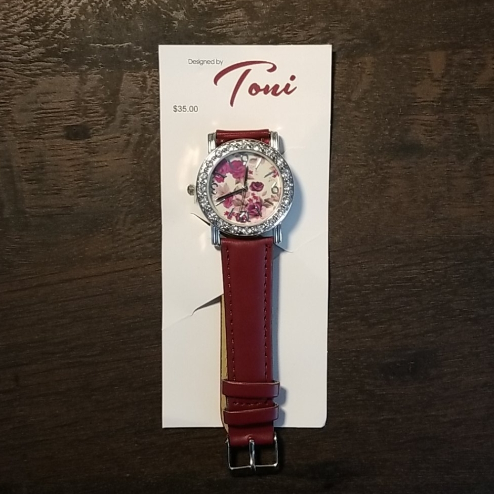 NWT Toni floral watch